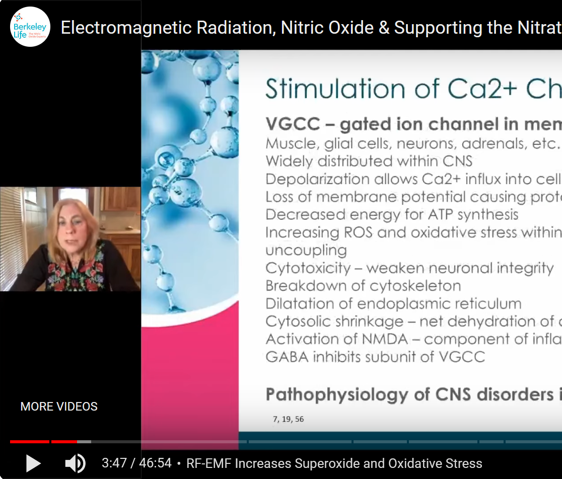 Electromagnetic Radiation, Nitric Oxide & Supporting the Nitrate/Nitrite NO Pathway – CLICK VIDEO LINK BELOW