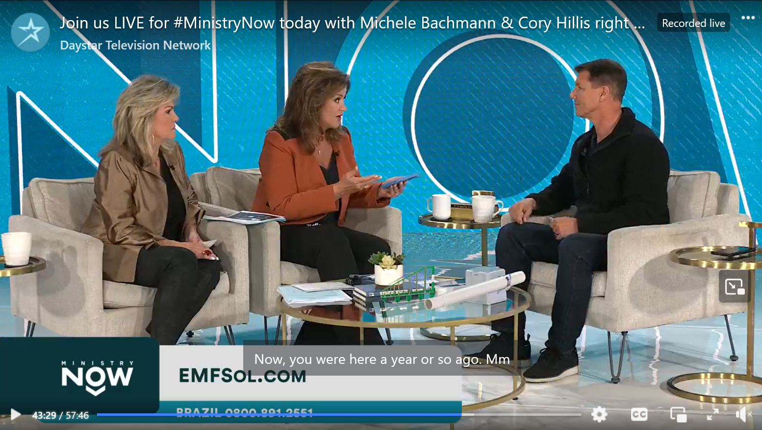 EMF Solutions on Ministry Now at Daystar TV